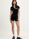Women's Black Jean Shorts