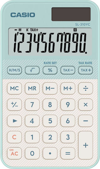 Casio Accounting Calculator 10 Digits in Green Color
