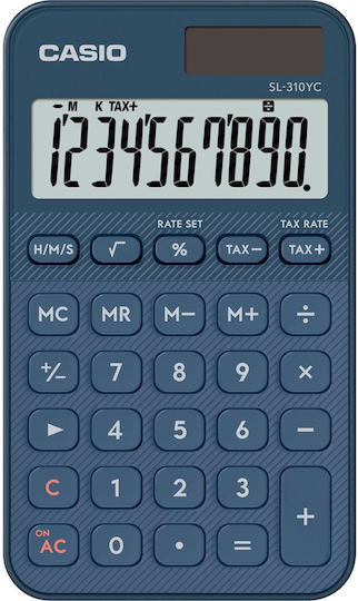 Casio Accounting Calculator 10 Digits in Blue Color