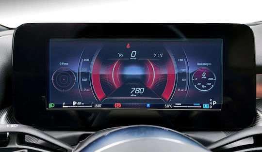 Pixsel Displayschutzfolie Für Auto-Audiozubehör Gloss 10.2" Kompatibel Mit Mercedes Benz C-Klasse W206