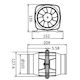 Hyperflow Ventilator 12V 4'' Voltage 12V