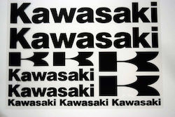 Αυτοκόλλητα Kawasaki 25 X 35 Εκ Μαύρα