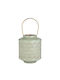 Butlers Metallic Green Lantern 19x19x19cm