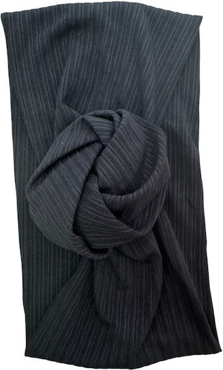 Ro Accessories Κορδέλα Μαλλιών Μαύρη Κόμπο 09-0135