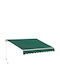 Outsunny Tendă de Terasă Verde 3x2m