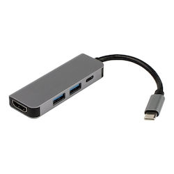 Diva USB-C Docking Station 4K PD Ethernet