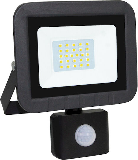 Geyer Waterproof LED Flood Light 20W Cold White 6500K With Motion Sensor IP65