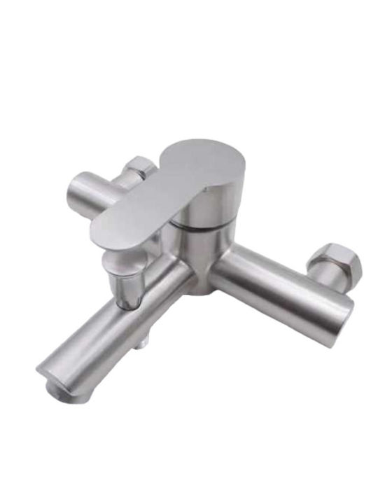 Mixing Bathtub Faucet Silver