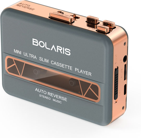Bolaris Stereo Cassette Player Auto-reverse Model Kobe Blue