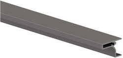 Profil Gola Top Suspendat Emuca 2350mm Panou Grosime 19mm Antracit