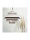 Selected by Pragmatic Beige LED Pendant Ceiling Light with Warm White Light 30x30x24cm