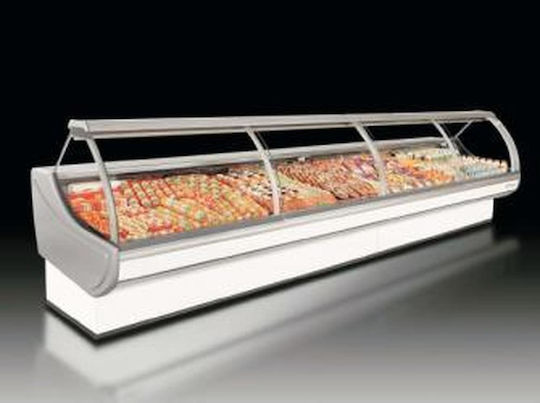 Inox Production Месарска Витрина Височина 125xШирина 260xДълбочина 125см