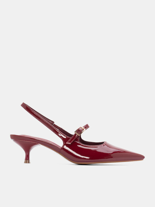 Luigi Pointed Toe Heels with Strap & Medium Bur...
