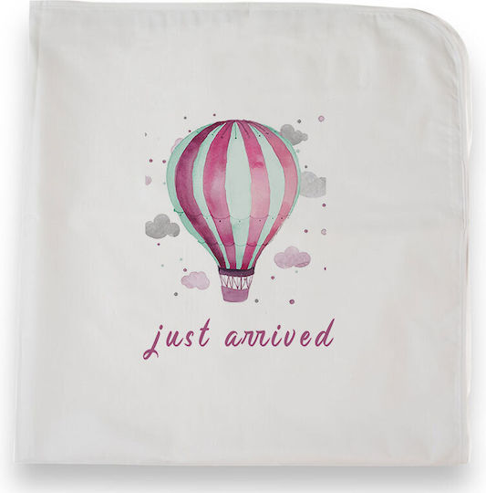 Bonjour Bebe Baby Cotton Burp Cloth Pink 75x75cm Newborn