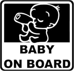 Ebest Baby an Bord Aufkleber Eb-b0011 11*11 Schwarzer