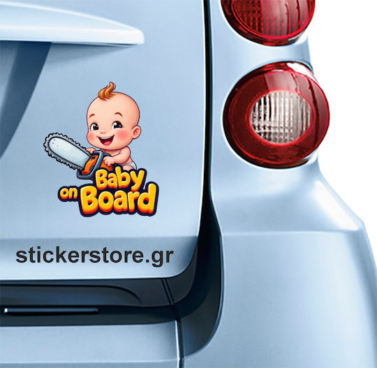 Αυτοκόλλητο Baby On Board No 250 Κωδ 52579
