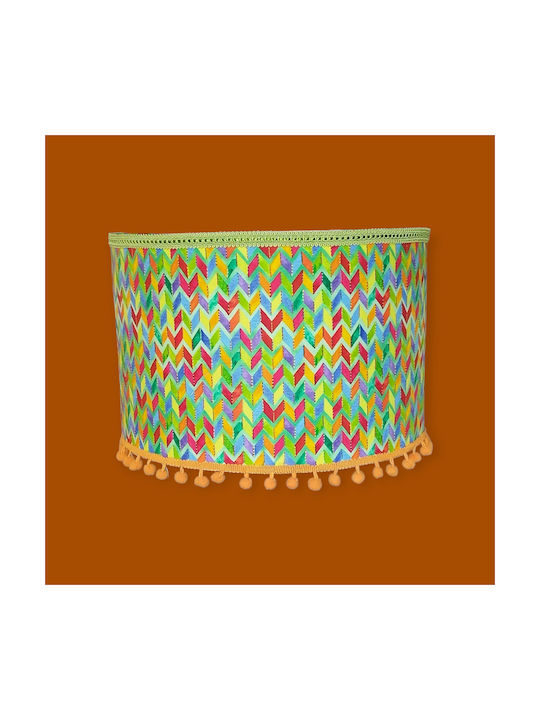 Oxygen Single-Light Kids Ceiling Light Pendant with E27 Socket Green 35x25cm