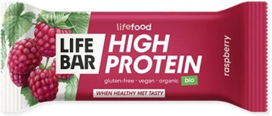 Lifefood Μπάρα με 20% Πρωτεΐνη & Γεύση Σμέουρο 40gr