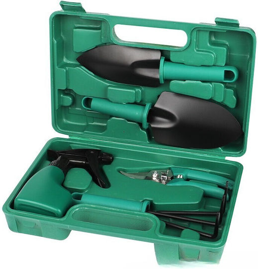 Set 5 Accesorii de Grădină Alista Home Geantă de Depozitare Inclusă Oțel Inoxidabil 18.5 X 29.5 Cm Verde