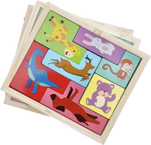 Puzzle Din Lemn Pentru Copii 4+ Ani 7 Piese Alista Home