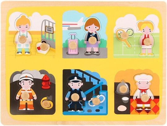 Holz Kinderpuzzle für 3+ Jahre 6 Stück Alista Home