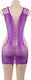 Criss-cross Mini Dress Purple