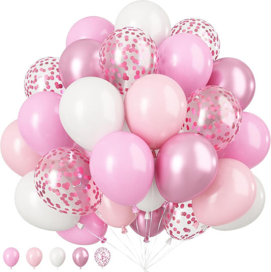 Set 16 Baloane Latex Albe 30 cm