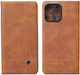 Smart Book Silicone Synthetic Leather Brown Mobile Phone Case Samsung Galaxy A57 5G