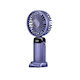 Ventilator Ultra Portabil Aromaterapie Alista Home 3 În 1 De Mână Birou Gât 5 Niveluri Viteză Încărcare USB Durată Baterie 12h Ecran LCD Pliabil Violet
