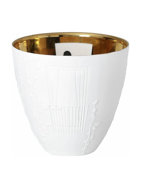 Raeder Poetry Light Candle Holder Suitable for Tealights Porcelain in White Colour 11.7x11.7x11.4cm