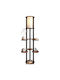 Opviq Volante Floor Lamp H150xL17cm with Socket for E27 Bulb Brown