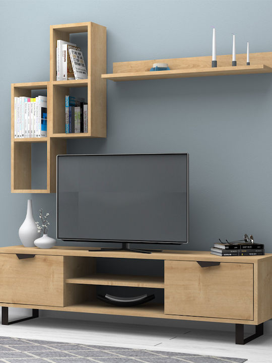 Wohnzimmer TV-Einheit Lonsa Natur Eiche M160xB3...