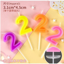 Cake Candle Number 2 Alista Home Random Color