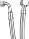 High Pressure Spiral Hose Angular Connection 8-Wire Cherouvim 02324 Θ1 2χθ1 2 60cm Silver Inox Matte