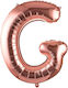 Letter G Foil Jumbo Rose Gold 100cm