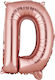 Scrisoare D Folie Rose Gold 40 cm