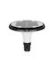 GloboStar Outdoor Floor Lamp Small Post LED 25W with Cold White Light IP65 Black