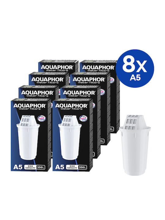 Aquaphor Ανταλλακτικό Φίλτρο Νερού για Κανάτα A5 8τμχ