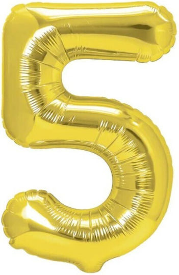 Număr 5 Folie Jumbo Auriu 100 cm