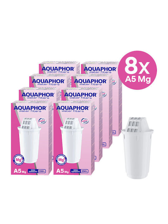 Aquaphor Ανταλλακτικό Φίλτρο Νερού για Κανάτα A5 Mg 8τμχ