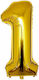 Număr 1 Folie Jumbo Auriu 81 cm