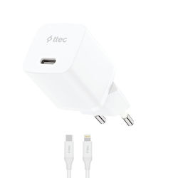 TTEC SmartCharger 30W με Καλώδιο USB-C - Lightning TTEC SmartCharger 30W με Καλώδιο USB-C - Lightning