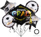 Set 5 Baloane Absolvire Folie Negre Jumbo 70 cm