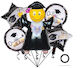 Set 5 Baloane Absolvire Folie Negre Jumbo 70 cm