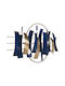 Freebox Geometric Wall Decor Element Blue Made of Metal