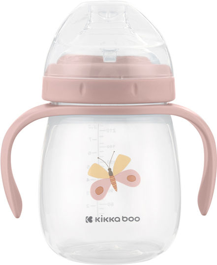 Kikka Boo Hedgehugs Baby Sippy Cup Silicone With Handles Pink For 6m+ 240ml