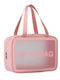 Geantă Cosmetică De Călătorie Alista Home Mată Impermeabilă Transluciă 26 X 15 X 10 Cm Roz