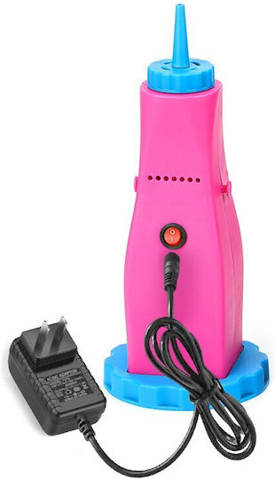 Pompa Electrică De Umflare Baloane Din Plastic Alimentată La Rețea 10,5 X 10,5 X 21 Cm Portabilă Roz