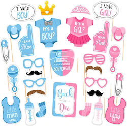 Set 30 Party Accessories Alista Home Photo Corner Props Gender Reveal Baby Shower Theme Blue-pink Set 30 Party Accessories Alista Home Photo Corner Props Gender Reveal Baby Shower Theme Blue-pink