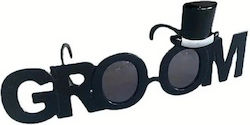 Ochelari Decorativi Alista Home Tematică Nuntă Model Mire Plastic Negru
